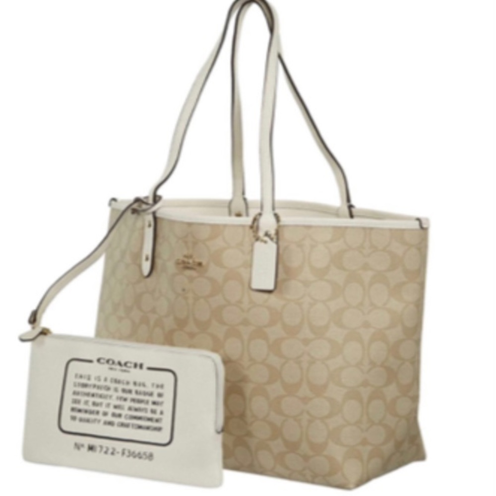Coach Signature Reversible City Tote